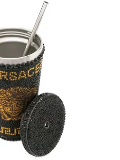 Versace Tasse De Voyage Medusa Ornée De Cristaux Z4042 NERO ORO -Pas Cher Versace Boutique 16098534 31124598 600
