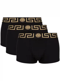 Versace Lot De Boxers à Taille à Logo Homme