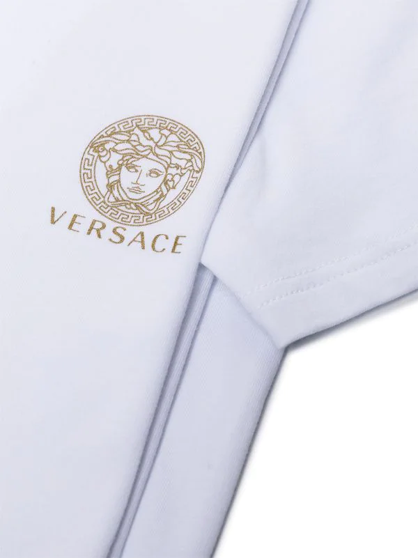 ( Access Edit ) Versace Pull à Logo A1001 OPTICAL WHITE 2 ( Access Edit ) Versace Pull à Logo A1001 OPTICAL WHITE – Image 2
