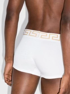 Versace Boxer à Bords Greca A81H WHITE GREEK GOLD -Pas Cher Versace Boutique 16110558 31138540 600