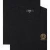 ( Positively Conscious ) Versace T-shirt à Logo Medusa A1008 BLACK