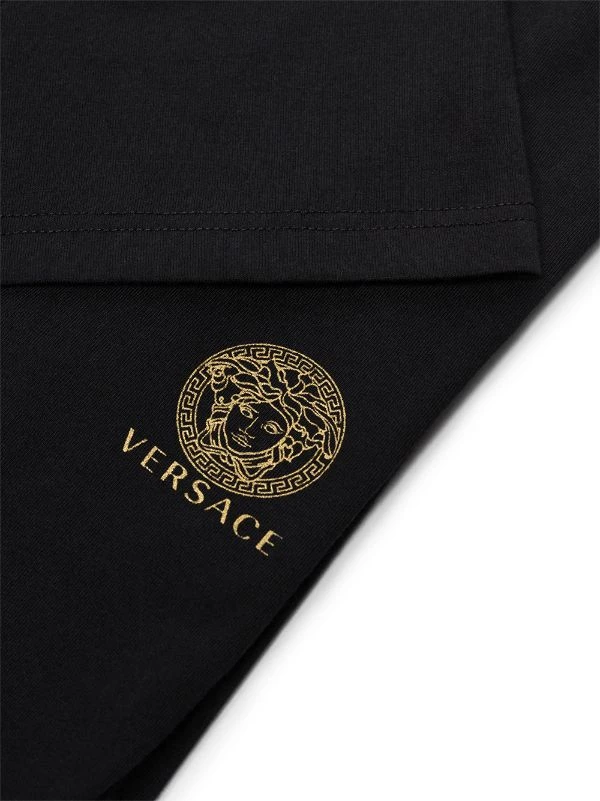( Positively Conscious ) Versace T-shirt à Logo Medusa A1008 BLACK 4 ( Positively Conscious ) Versace T-shirt à Logo Medusa A1008 BLACK – Image 4