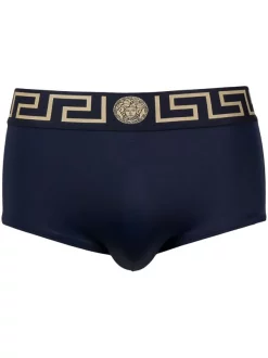 Versace A70W BLU ORO Boxer à Bande Greca Homme