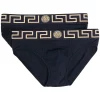 Versace Lot De Slips à Bande Greca A70W BLU/ ORO