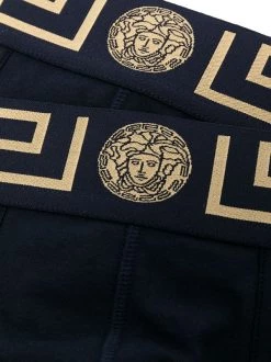 Versace Lot De Slips à Bande Greca A70W BLU/ ORO -Pas Cher Versace Boutique 16119060 30402562 600