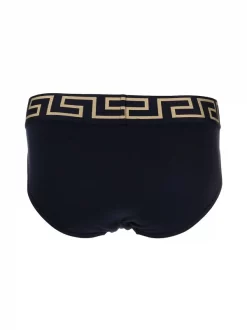 Versace A4345 NERO/ BLU/ BIANCO Lot De Trois Boxers Medusa Greca Homme -Pas Cher Versace Boutique 16119061 30400549 600