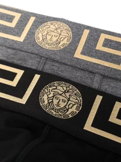 Versace Slip à Motif Medusa A91M NERO GRIGIO -Pas Cher Versace Boutique 16127796 30698934 600