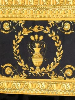 Versace Serviette De Bain à Motif Greca Z4800 ORO-NERO -Pas Cher Versace Boutique 16150230 30573544 600