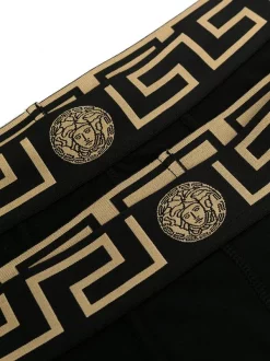 ( Positively Conscious ) Versace A80G NERO GRECA ORO Boxer à Bande Greca Homme -Pas Cher Versace Boutique 16160521 31034231 600