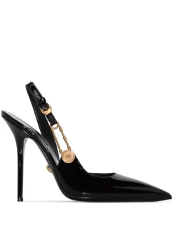 Versace Escarpins 110 Mm En Cuir à épingle à Nourrice Femme