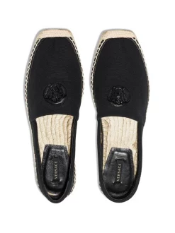 Versace D41XN BLACK Espadrilles La Medusa Femme -Pas Cher Versace Boutique 16212918 33563059 600