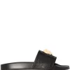 Versace Claquettes à Plaque Medusa KVO41 BLACK