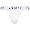 Versace String à Bande Logo Femme