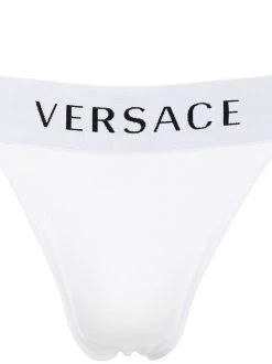Versace String à Bande Logo Femme -Pas Cher Versace Boutique 16237851 32391497 600