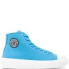 Versace 1U30P MULTI COLOR Baskets Montantes à Patch Logo Homme