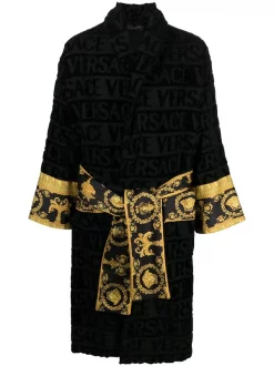 Versace Peignoir à Imprimé Baroque Z4800 BLACK
