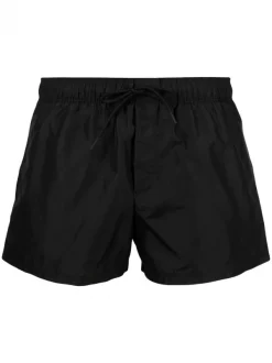 ( Positively Conscious ) Versace Short De Bain à Logo Imprimé 1B000 NERO
