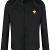 Versace A1008 BLACK Chemise à Logo Brodé Homme