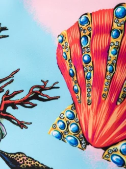 Versace Short De Bain à Imprimé Trésor De La Mer 5Y010 GIALLO+MULTICOLOR -Pas Cher Versace Boutique 16258727 32342618 600