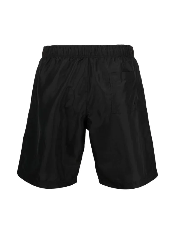 Versace 1B000 NERO Short De Bain à Logo Imprimé Homme 2 Versace 1B000 NERO Short De Bain à Logo Imprimé Homme – Image 2