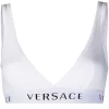 Versace Soutien-gorge à Bande Logo A1001 BIANCO OTTICO