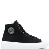 Versace Baskets Montantes à Patch Logo Homme