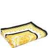 Versace Z7051 ORO BIANCO NERO Serviette De Plage à Imprimé Baroque Homme