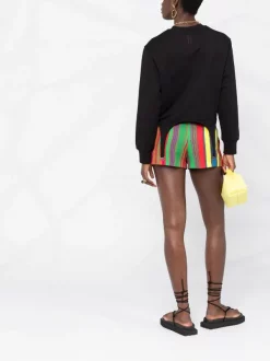 Versace 5X000 MULTICOLOR Short à Rayures Femme 9 Versace 5X000 MULTICOLOR Short à Rayures Femme -Pas Cher Versace Boutique 16261320 32484154 600