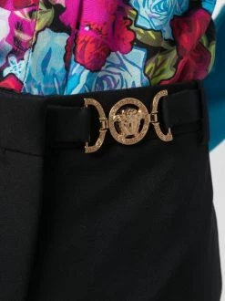 Versace Pantalon De Tailleur à Plaque Logo Femme -Pas Cher Versace Boutique 16261331 32249866 600