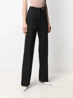 Versace Pantalon De Tailleur à Plaque Logo Femme -Pas Cher Versace Boutique 16261331 32250378 600