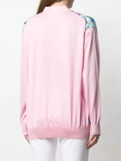 Versace 1P590 LIGHT PINK Cardigan à Imprimé Graphique Femme 8 Versace 1P590 LIGHT PINK Cardigan à Imprimé Graphique Femme -Pas Cher Versace Boutique 16261332 32687110 600