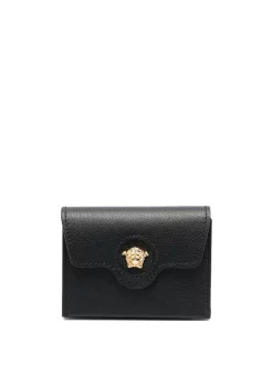 Versace KVO41 NERO-ORO Porte-cartes Medusa En Cuir Femme