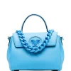 Versace Sac Cabas à Fini Mat 1U38V Blue Oro Versace