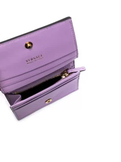 Versace Portefeuille à Plaque Medusa 1P65V BABYPINK ORO VERSACE -Pas Cher Versace Boutique 16289171 31653649 600