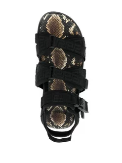 Versace Sandales à Effet Peau De Serpent Homme -Pas Cher Versace Boutique 16339693 31390779 600