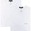 Versace Lot De Deux T-shirts à Col Rond A94Z BIANCO-BIANCO