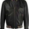 Versace Veste Bomber à Motif Greca 2B150 BLACK