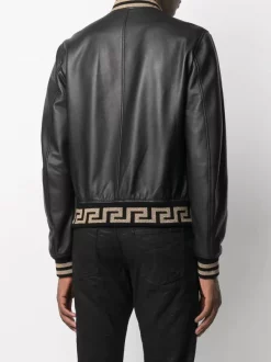 Versace Veste Bomber à Motif Greca 2B150 BLACK -Pas Cher Versace Boutique 16357982 31529222 600