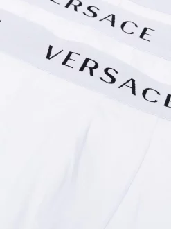 Versace Lot De Trois Boxers à Bande Logo Homme -Pas Cher Versace Boutique 16358077 31525071 600