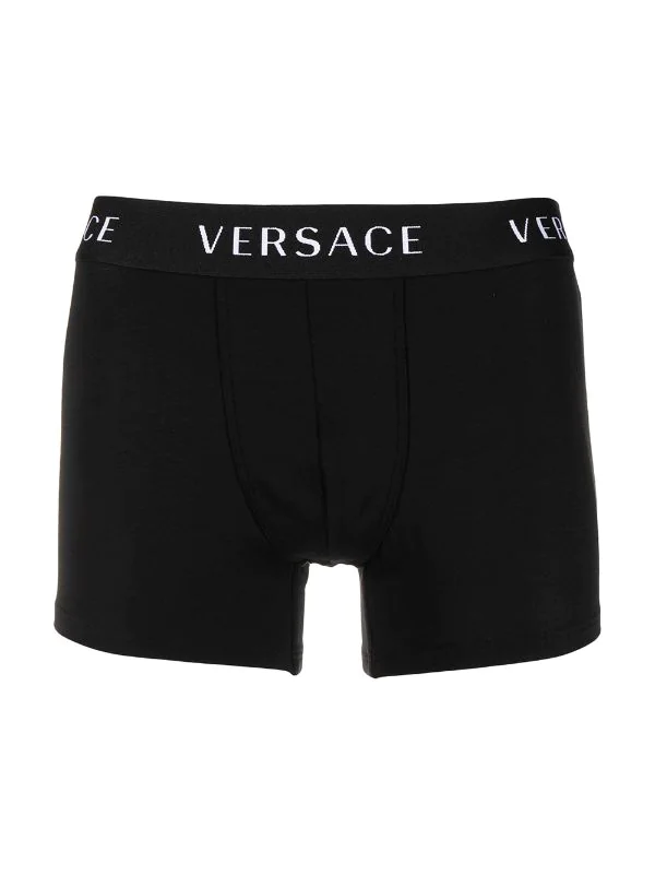 Versace Lot De Trois Boxers à Bande Logo Homme 2 Versace Lot De Trois Boxers à Bande Logo Homme – Image 2