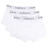 Versace Lot De Trois Boxers à Bande Logo Homme