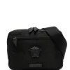 Versace D41NP NERO/ NERO/ PALLADIO Sac Banane à Plaque Medusa Homme