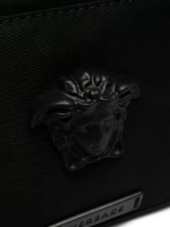 Versace D41NP NERO/ NERO/ PALLADIO Sac Banane à Plaque Medusa Homme -Pas Cher Versace Boutique 16359107 31558071 600