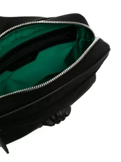 Versace D41NP NERO/ NERO/ PALLADIO Sac Banane à Plaque Medusa Homme -Pas Cher Versace Boutique 16359107 31558073 600