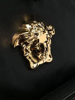 Versace 1B00V NERO/ORO Sac à Dos à Plaque Medusa Homme -Pas Cher Versace Boutique 16359110 31558084 600