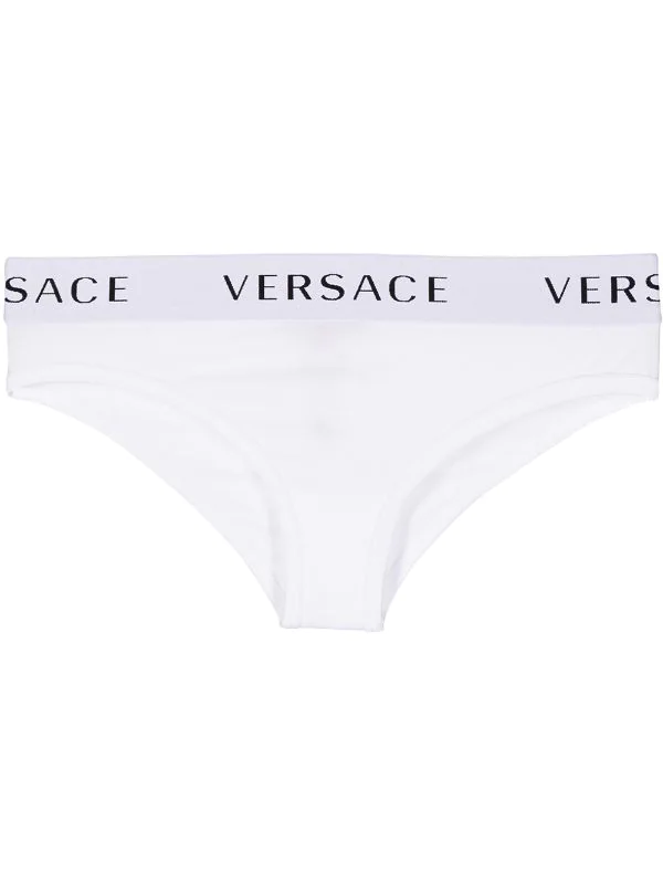 Versace Culotte à Taille à Logo Femme 1 Versace Culotte à Taille à Logo Femme