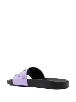 Versace Claquettes Medusa Stud JacarandaNero -Pas Cher Versace Boutique 16377933 31587731 600