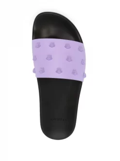 Versace Claquettes Medusa Stud JacarandaNero -Pas Cher Versace Boutique 16377933 31587733 600