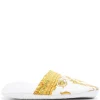 Versace Chaussons à Imprimé Cœur Z4001 BIANCO