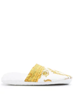 Versace Chaussons à Imprimé Cœur Z4001 BIANCO
